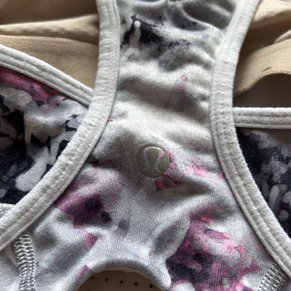 Lululemon Crossback Tank Moody Mirage White Deep Navy / White Size 2 - Picture 7 of 13